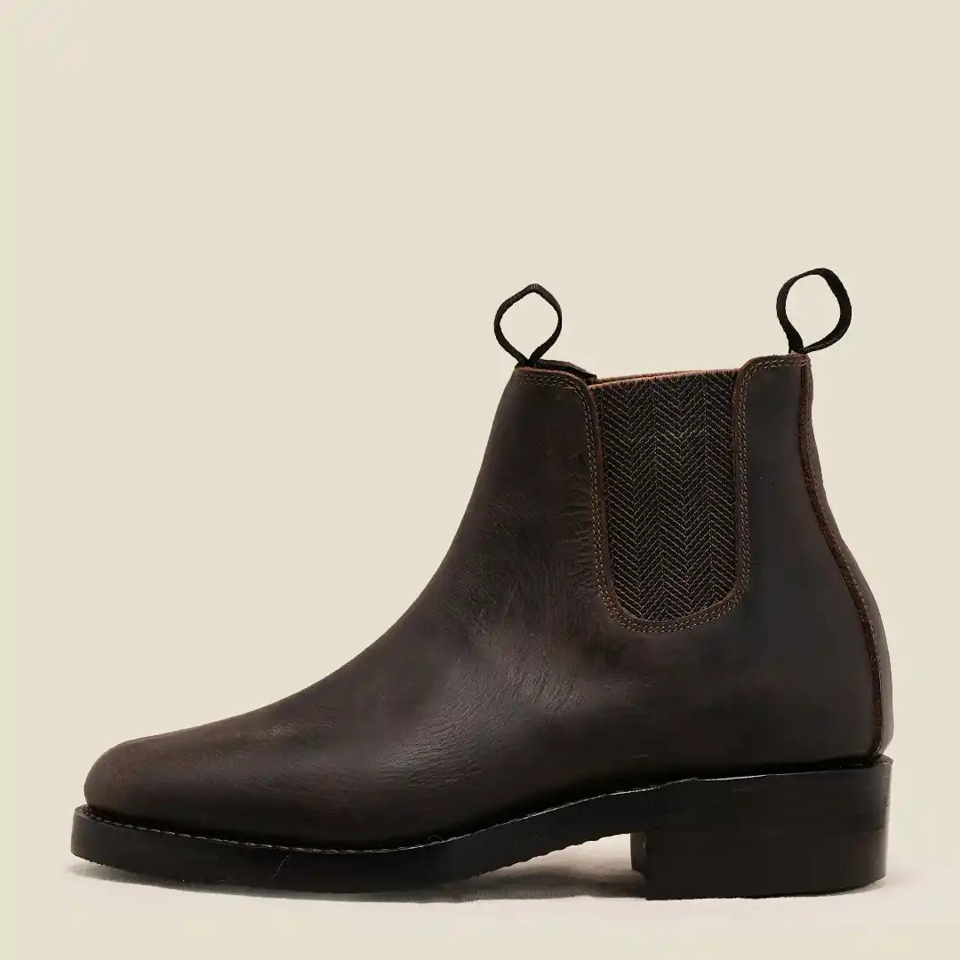 Women Heritage Chelsea Boots 6" (Vintage Brown) Goodyear Welted