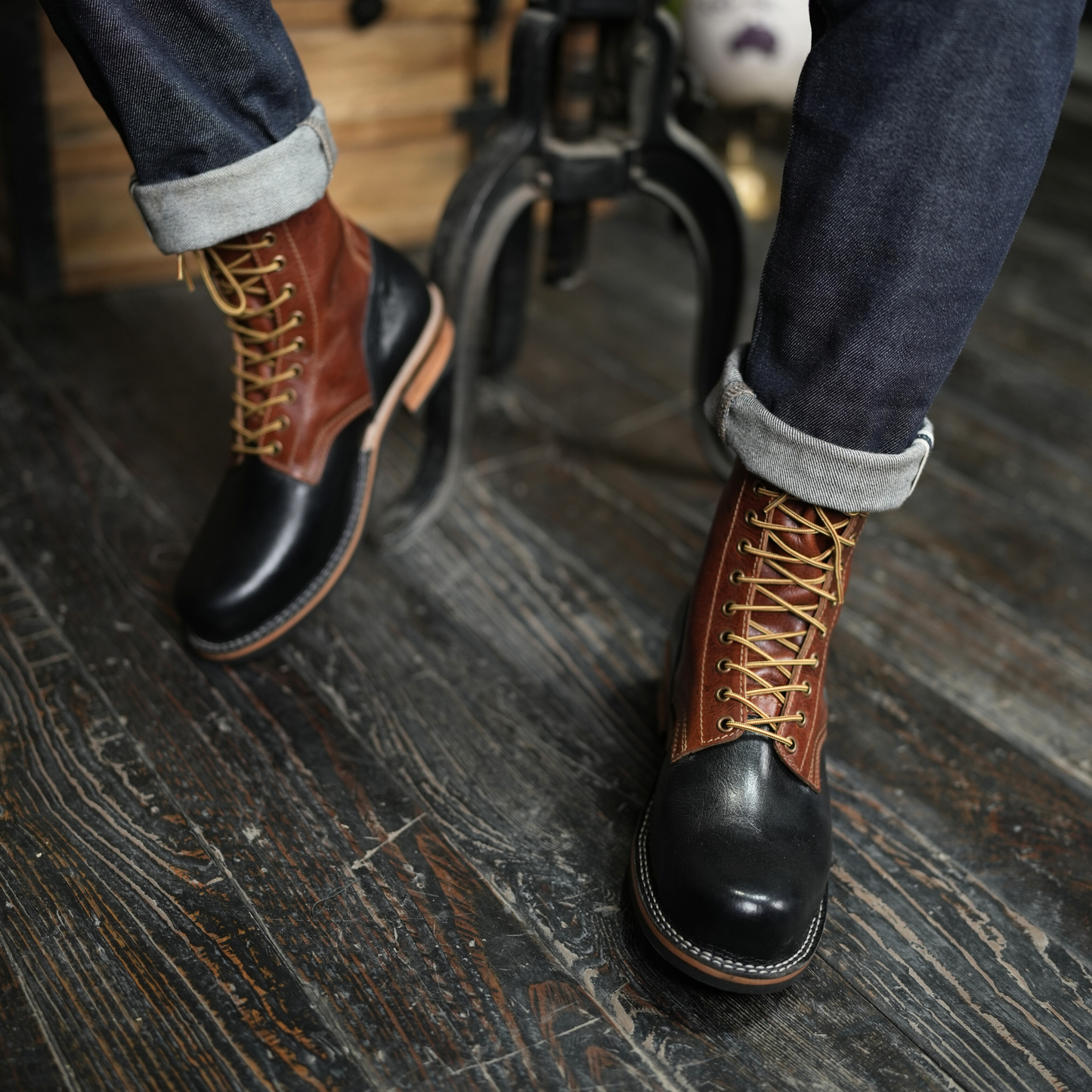Trooper Boots 8" (Black & Tan)