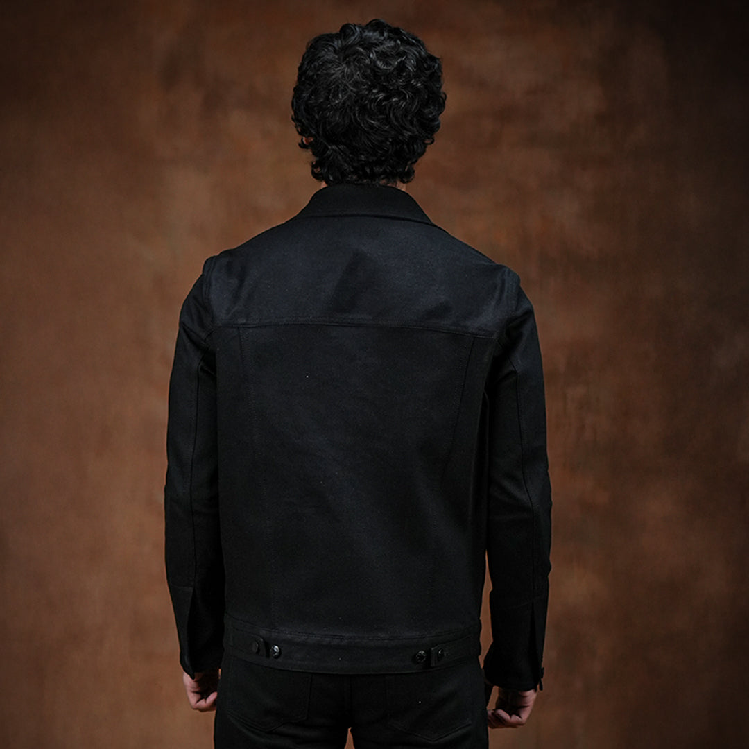 Trucker Type 2 Double Black 14 Oz Selvedge Denim