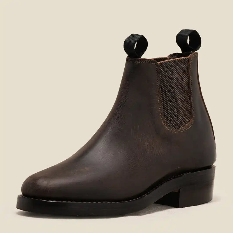 Women Heritage Chelsea Boots 6" (Vintage Brown) Goodyear Welted