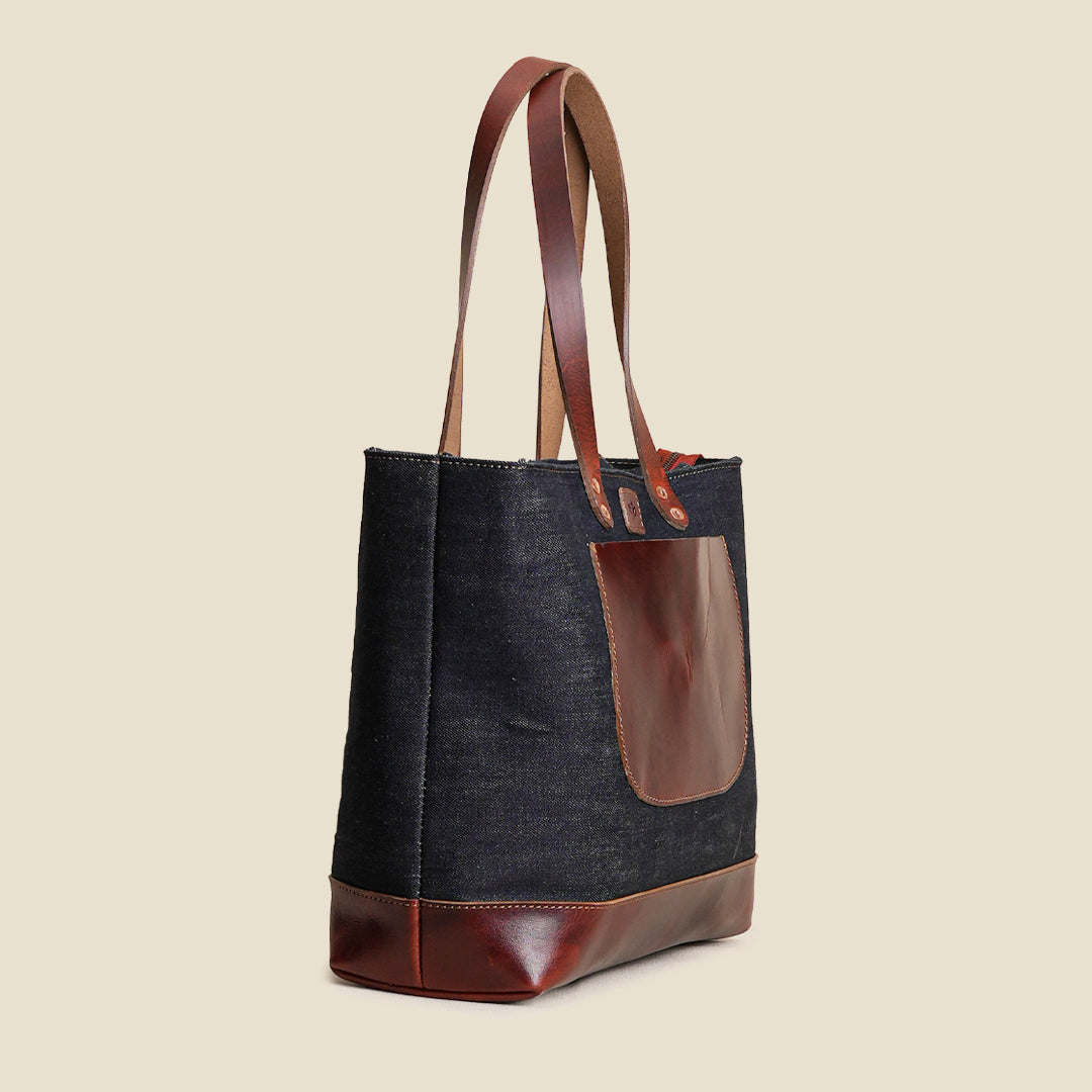 The Willow Tote ( Selvedge Denim )