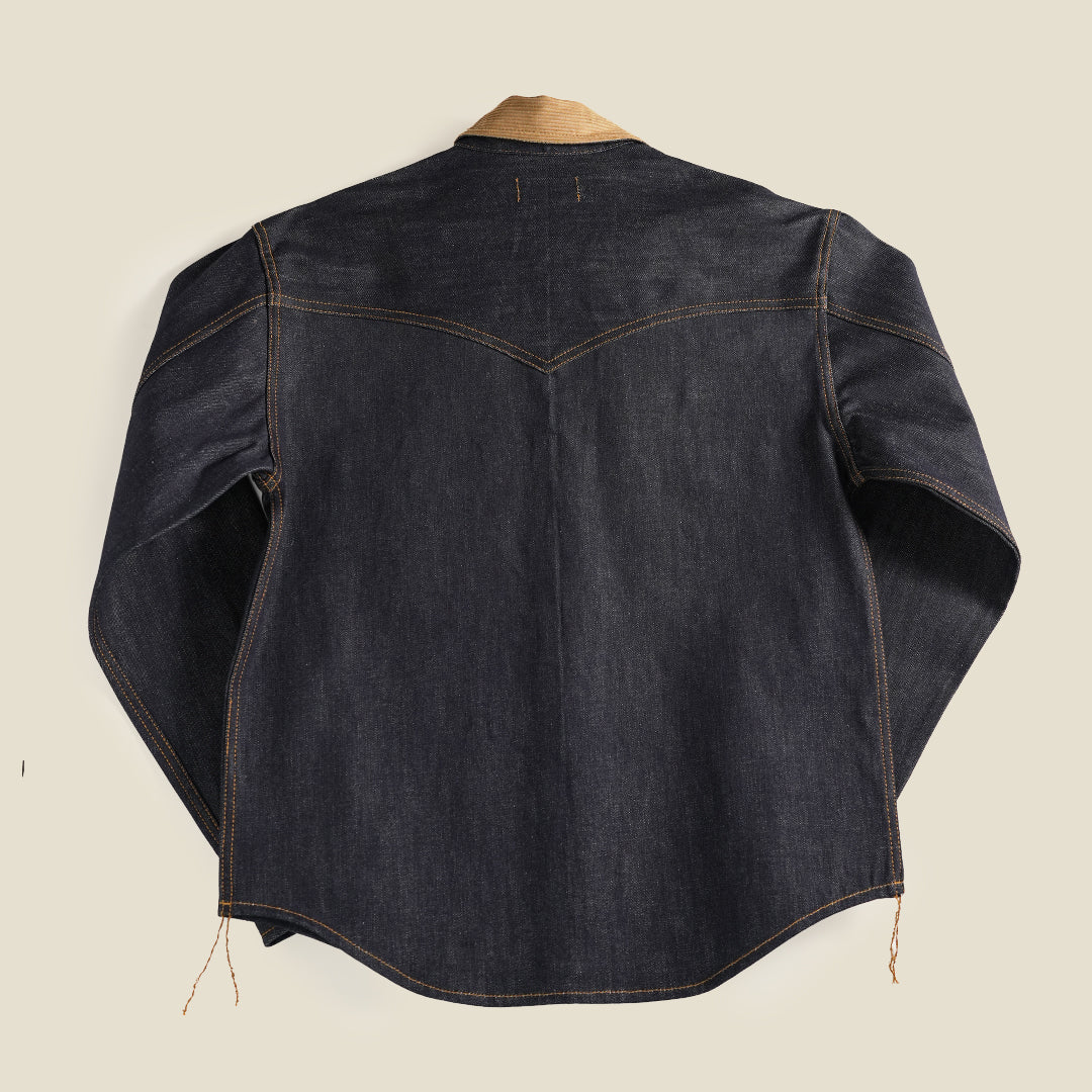 Western Over shirt Selvedge Blue Blood