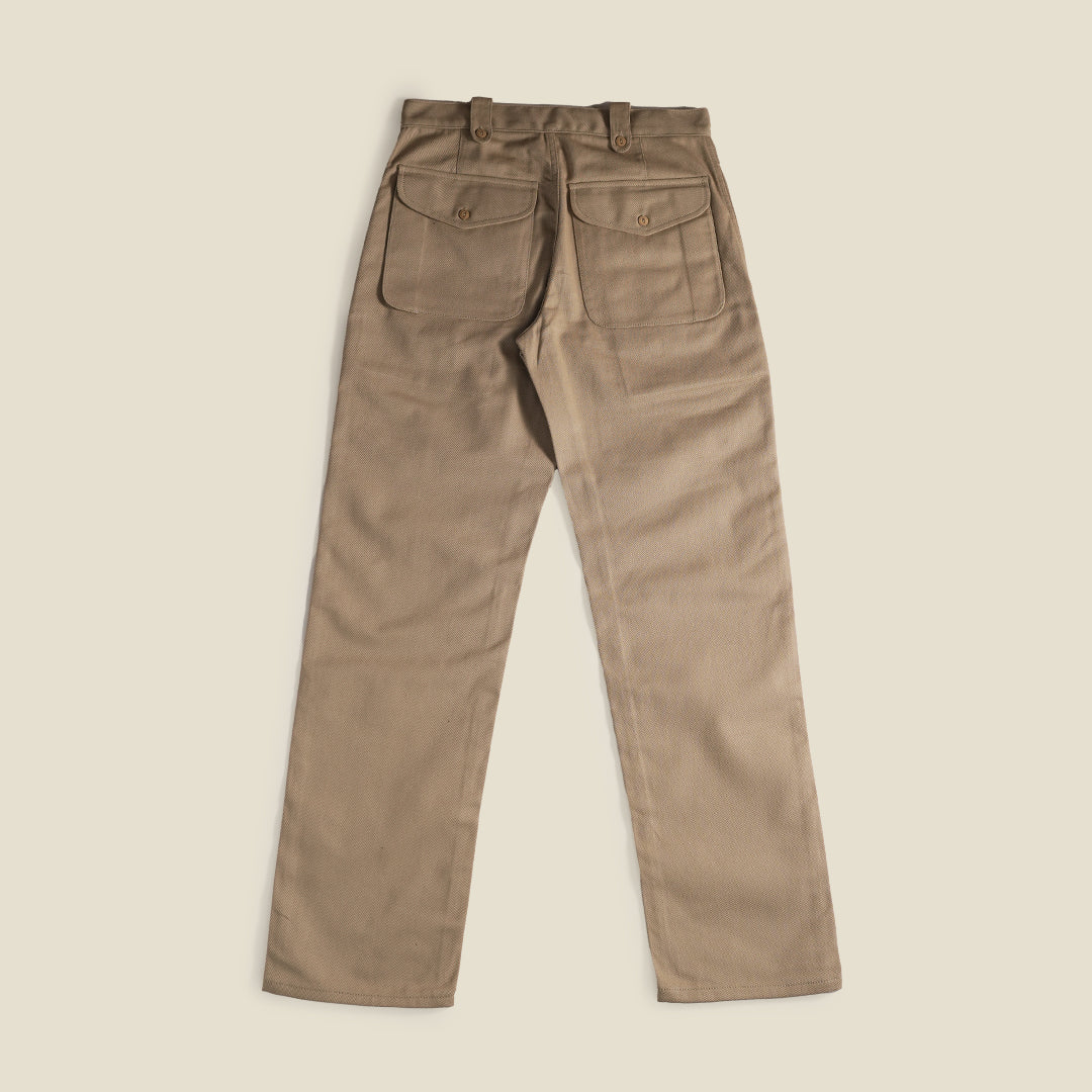 British Battle Trousers Cotton Twill Khaki Drill