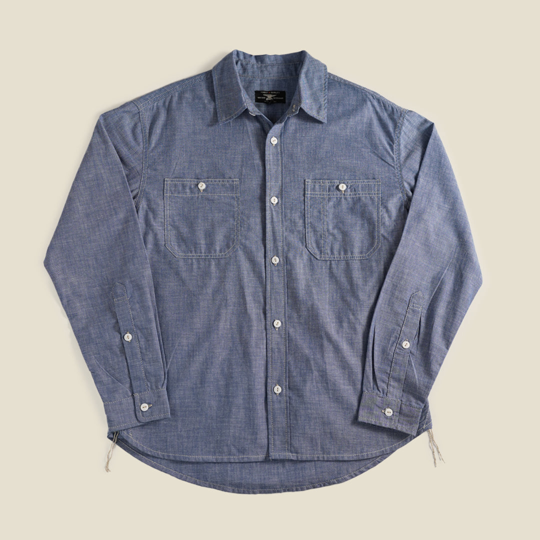 Heritage Work Shirt Full Sleeves Chambray Blue
