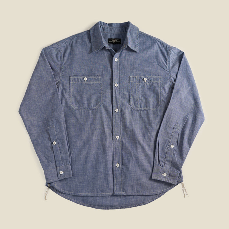 Heritage Work Shirt Full Sleeves Chambray Blue