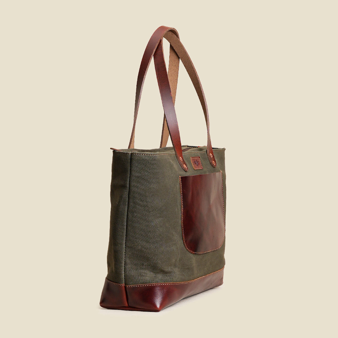The Willow Tote ( Forest Green )