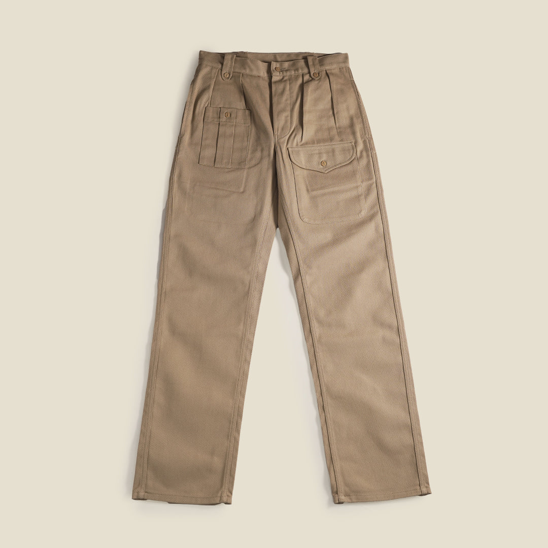 British Battle Trousers Cotton Twill Khaki Drill