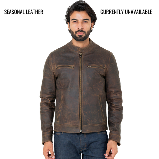 Speed Racer Jacket (Vintage Brown)