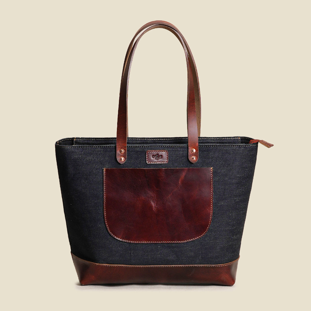 The Willow Tote ( Selvedge Denim )