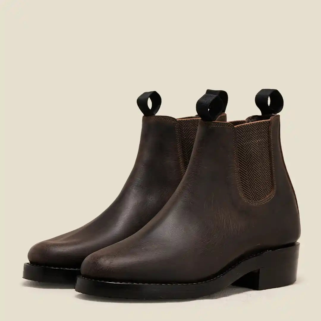 Women Heritage Chelsea Boots 6" (Vintage Brown) Goodyear Welted