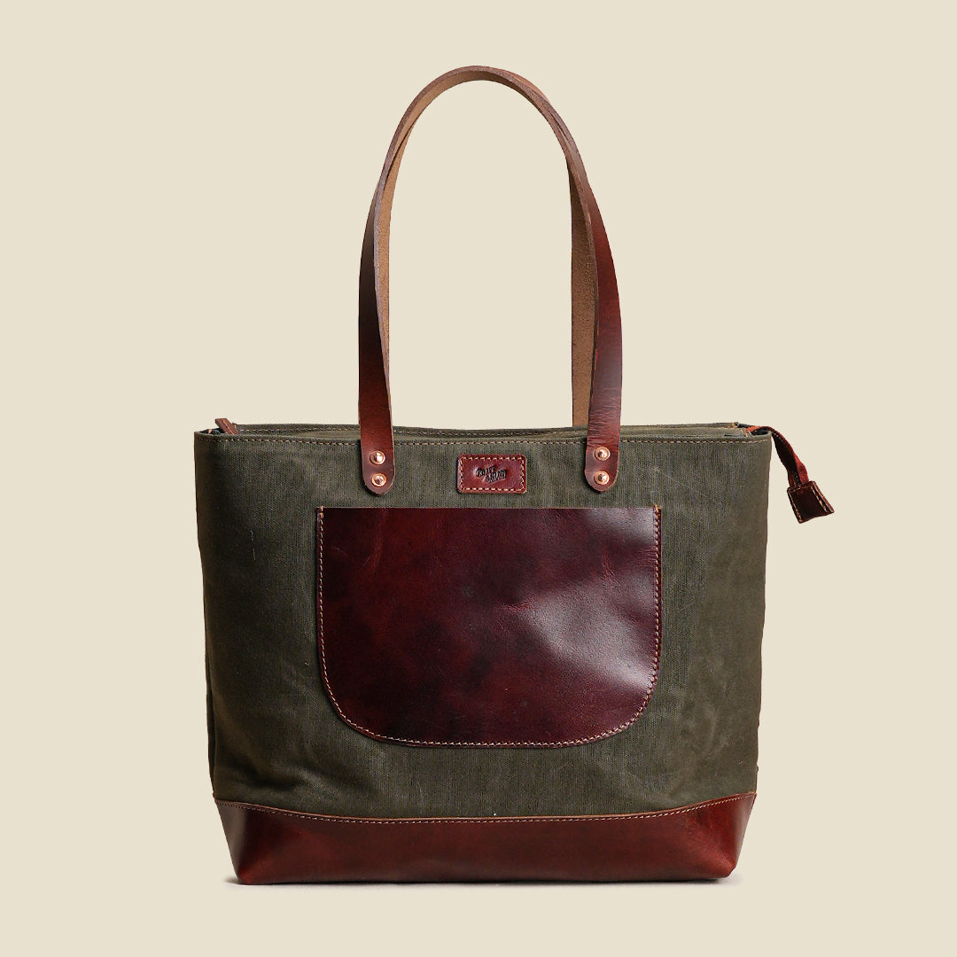 The Willow Tote ( Forest Green )