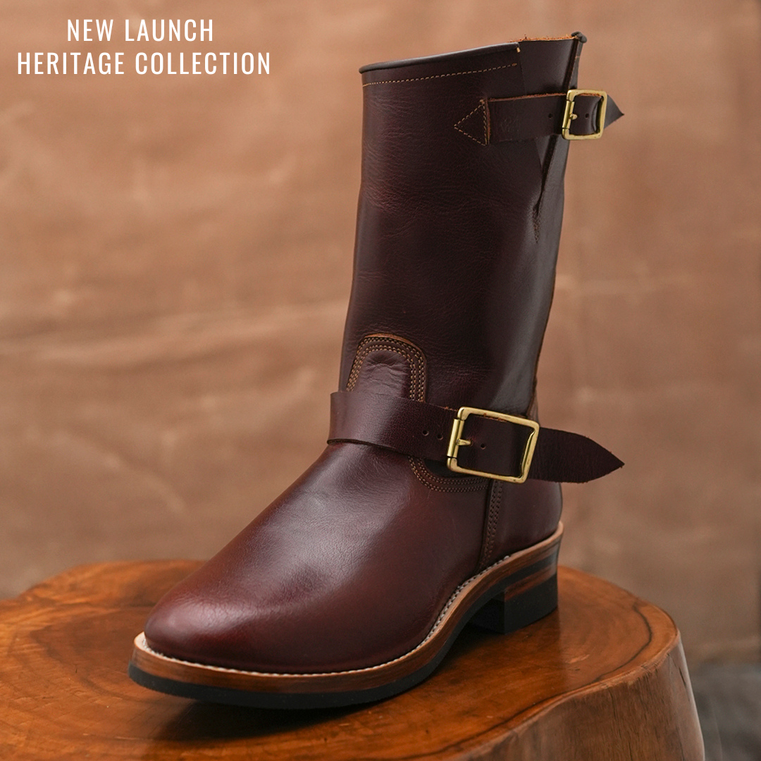 The Foundry Engineer Boots (Saddle Tan) Goodyear Welted