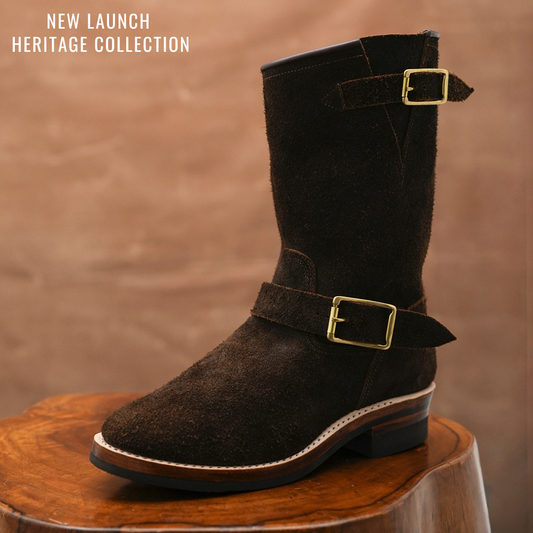 The Foundry Engineer Boots (Grizzly Brown) Goodyear Welted