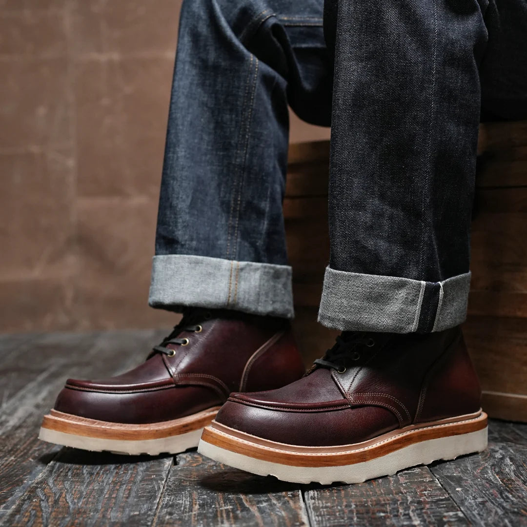 Moc-Toe 2.0 Leather boots 6" (Saddle Tan) Goodyear Welted