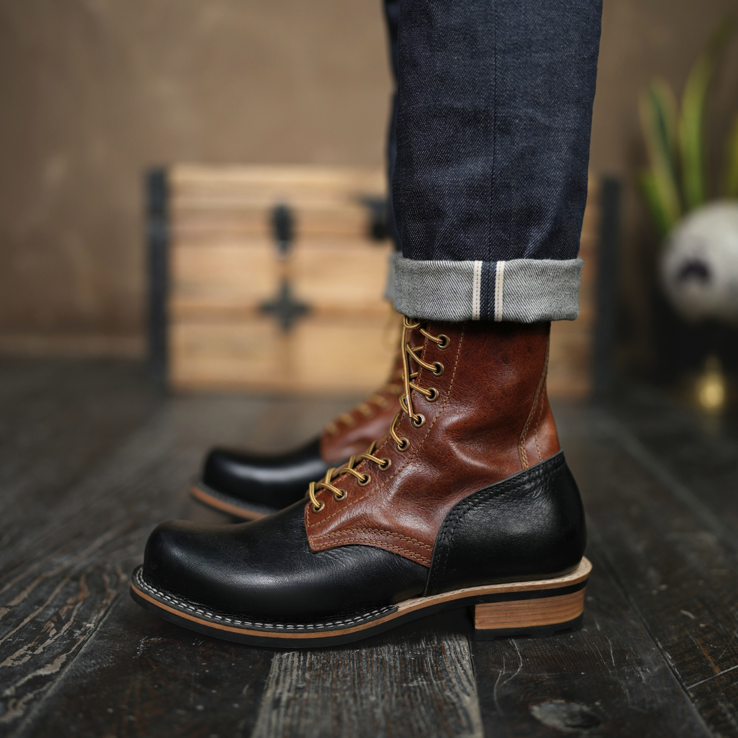 Trooper Boots 8" (Black & Tan)