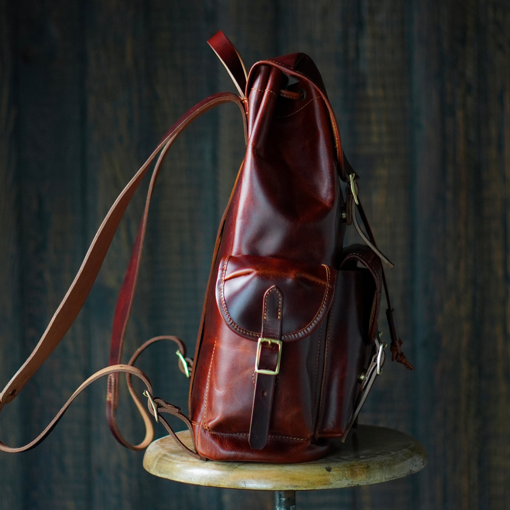 Vintage Bergan Leather Backpack (Saddle Tan) Vintage Bergan Leather Backpack (Saddle Tan)