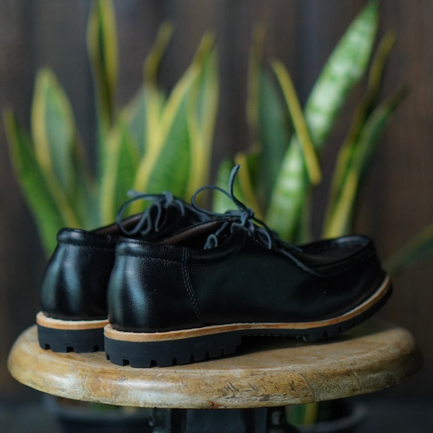 Strider Moc Shoe (Raven Black) Goodyear Welted