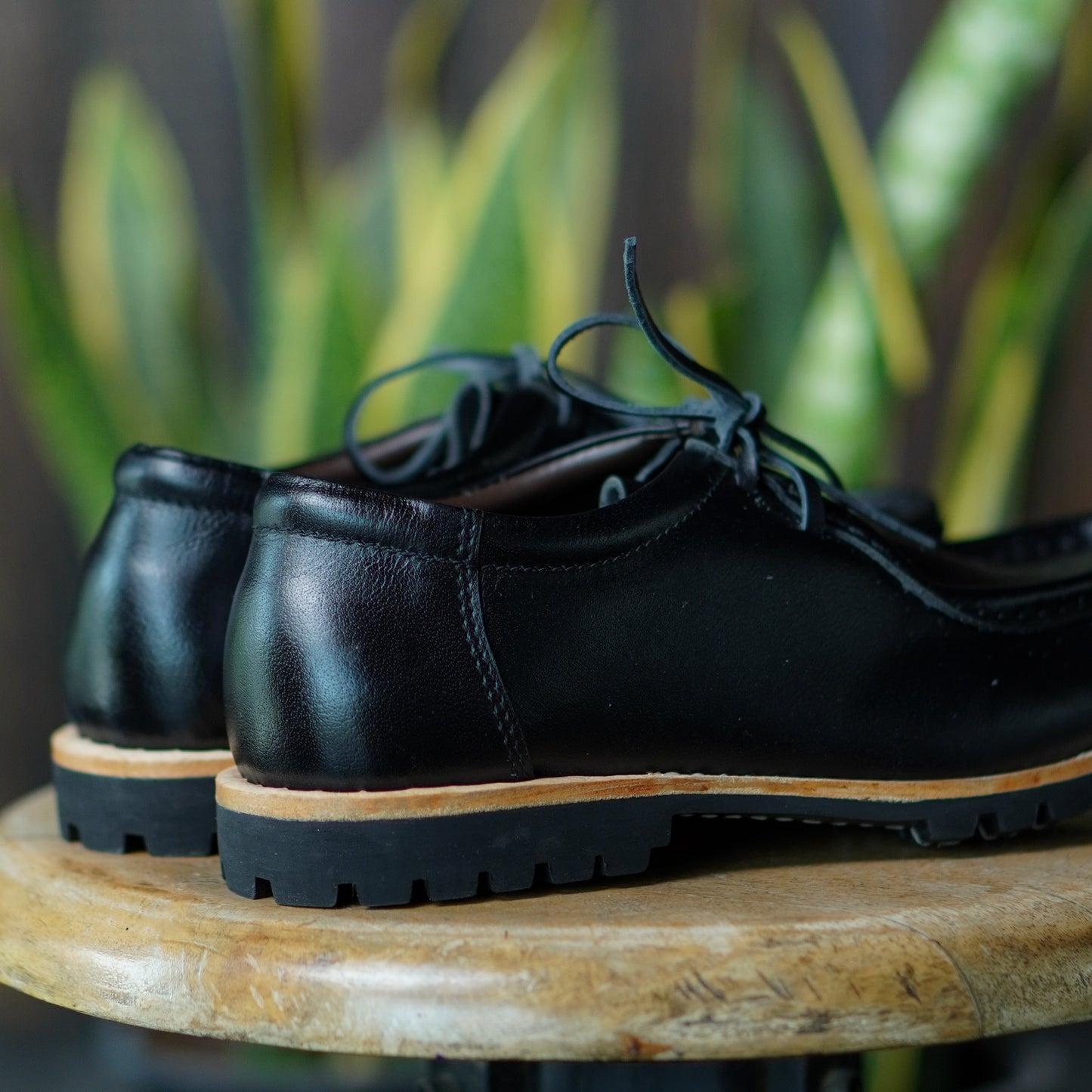 Strider Moc Shoe (Raven Black) Goodyear Welted