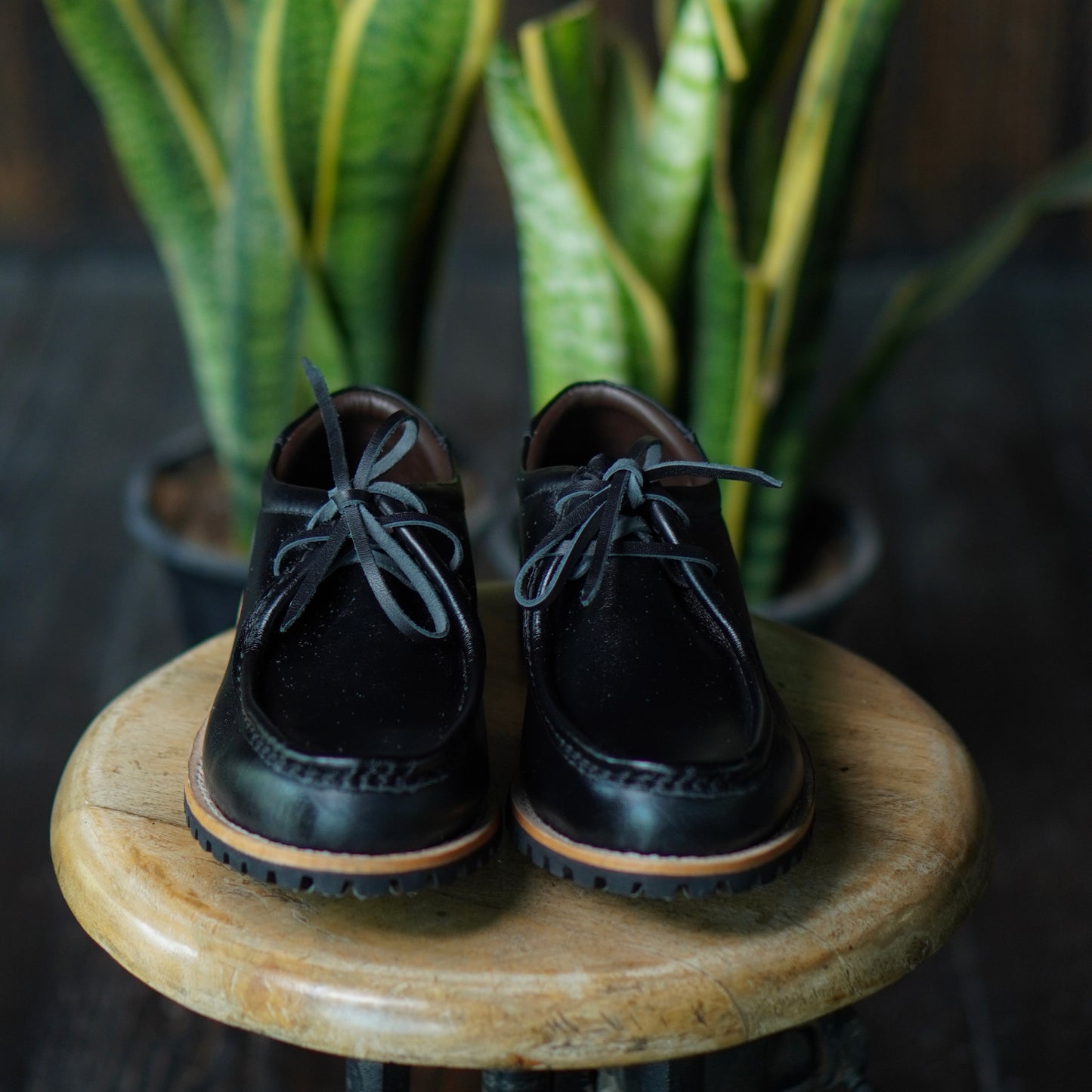 Strider Moc Shoe (Raven Black) Goodyear Welted