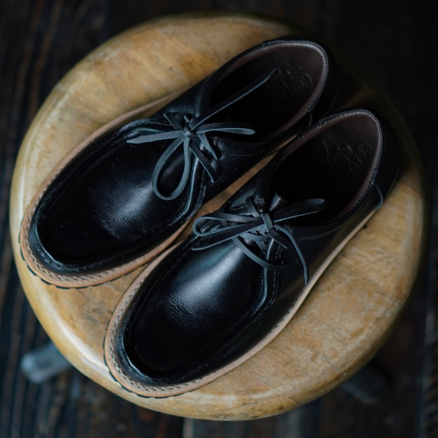 Strider Moc Shoe (Raven Black) Goodyear Welted