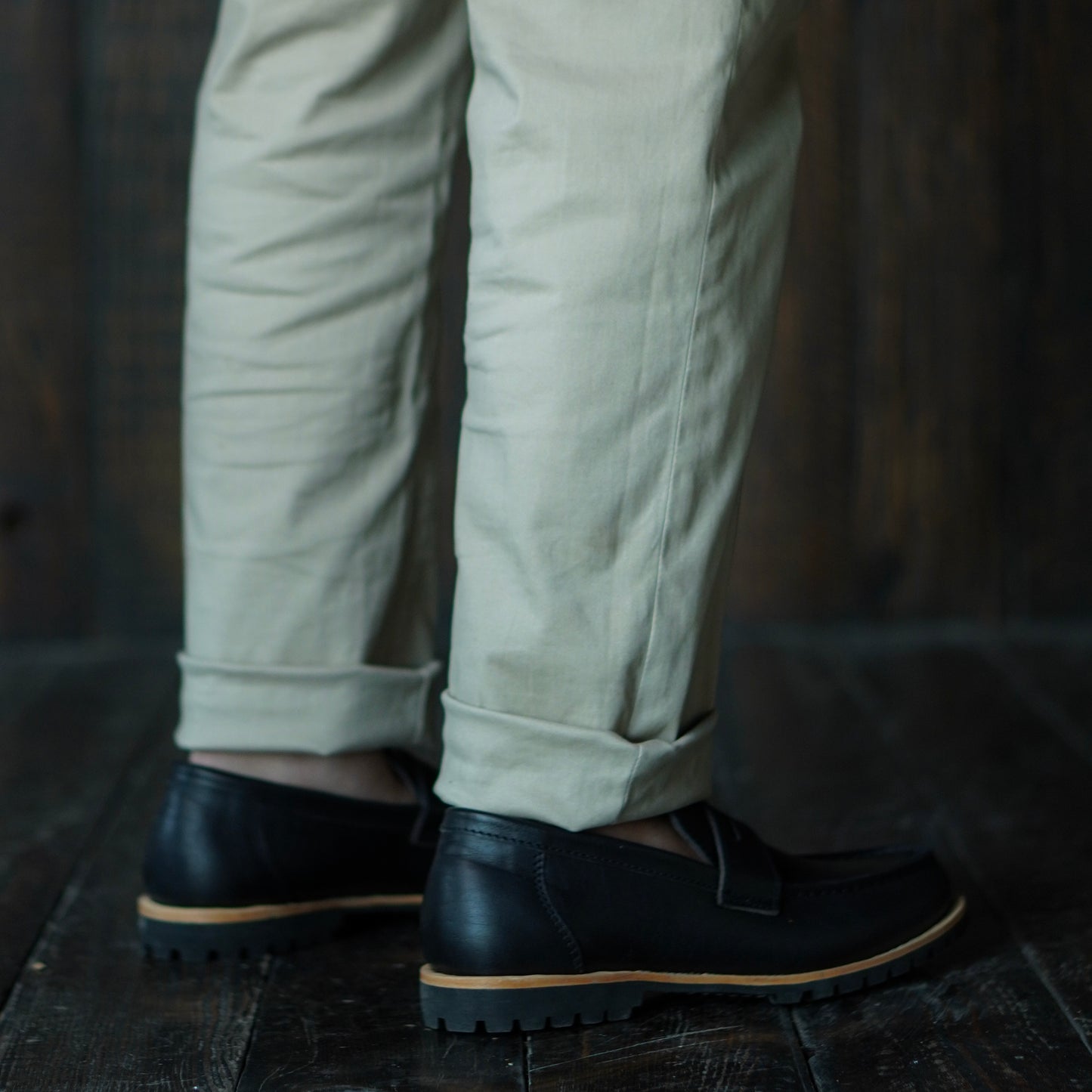 Oslo Penny Loafers (Raven Black) Goodyear Welted