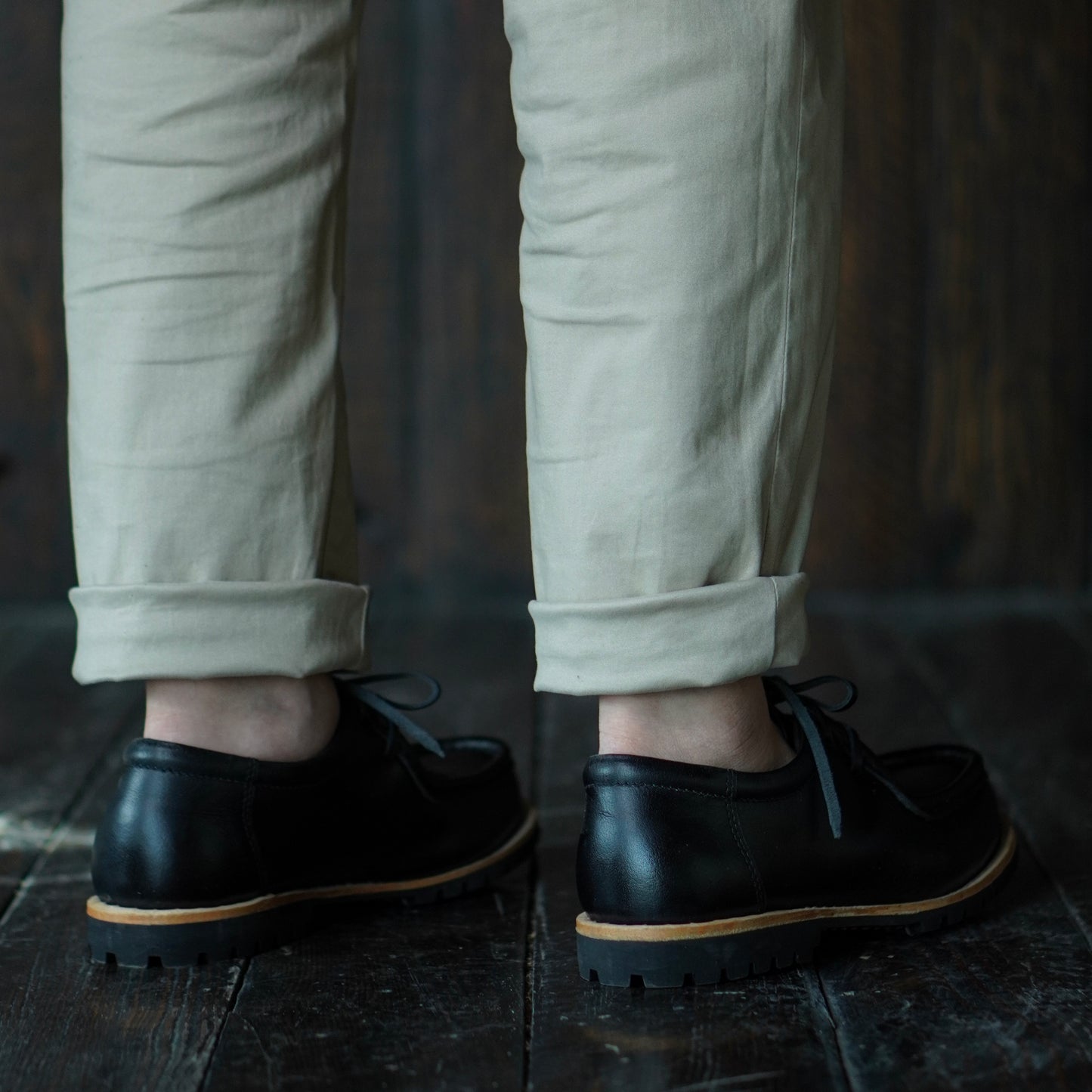 Strider Moc Shoe (Raven Black) Goodyear Welted