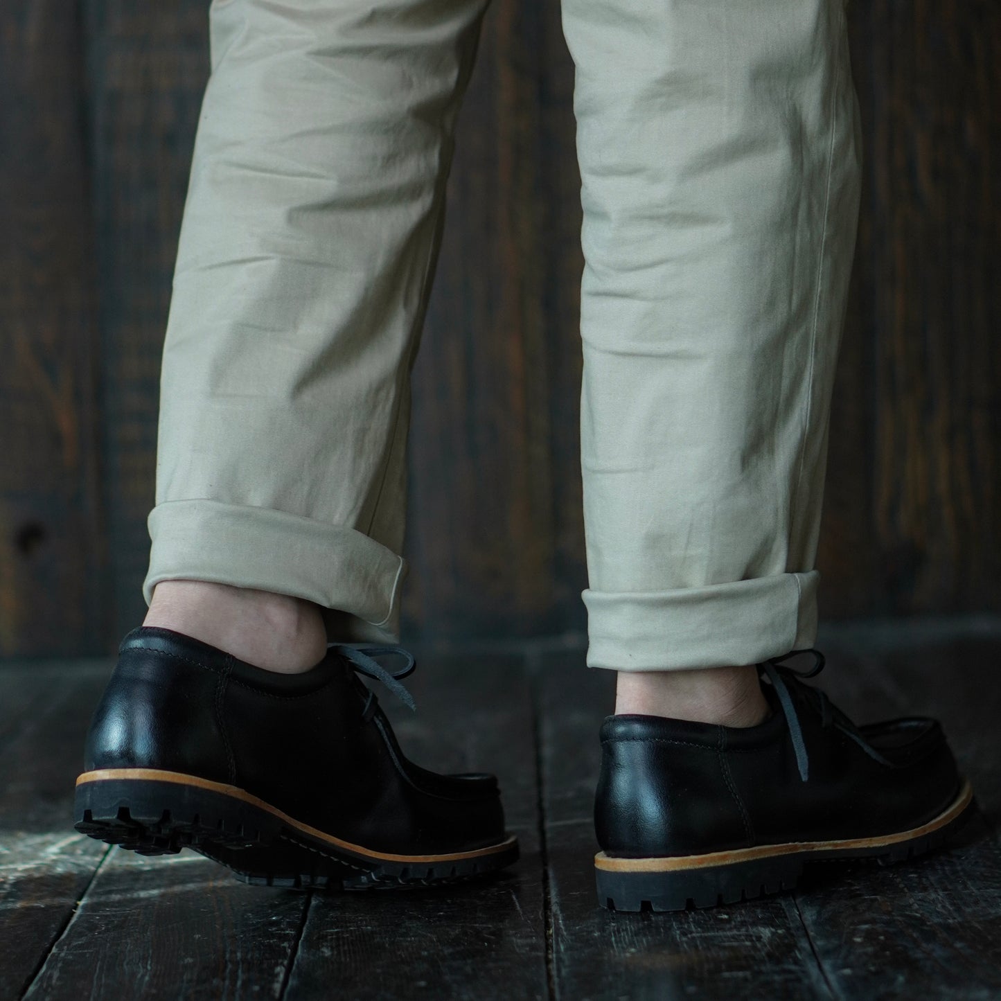 Strider Moc Shoe (Raven Black) Goodyear Welted