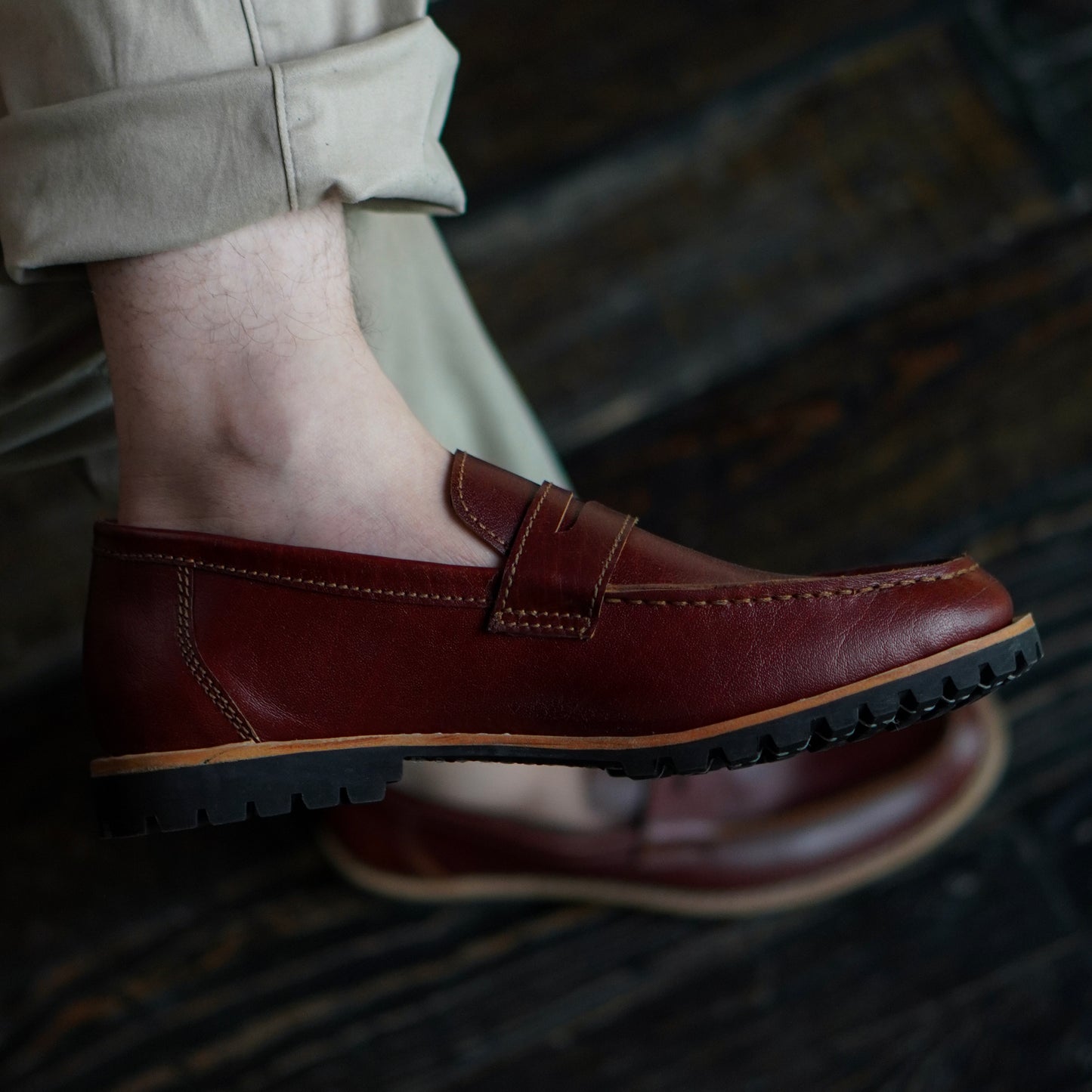 Oslo Penny Loafers (Saddle Tan) Goodyear Welted