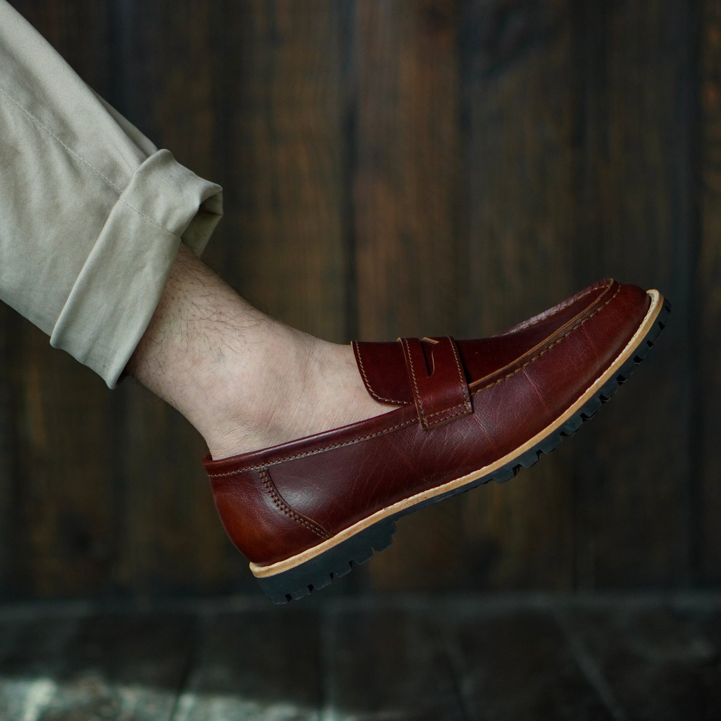 Oslo Penny Loafers (Saddle Tan) Goodyear Welted