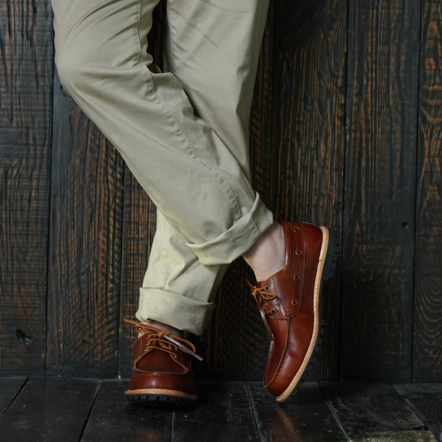 Voyager Boat Shoes (Saddle Tan) Goodyear Welted