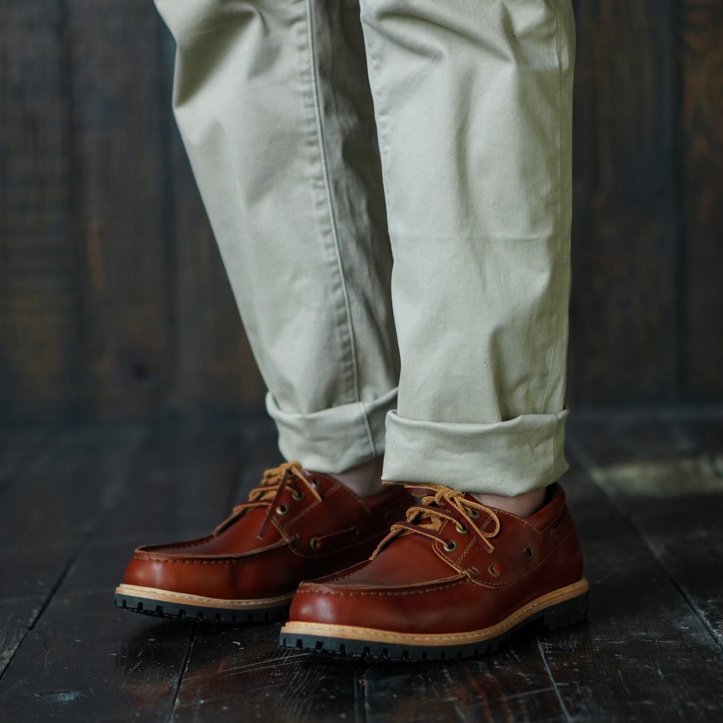 Voyager Boat Shoes (Saddle Tan) Goodyear Welted
