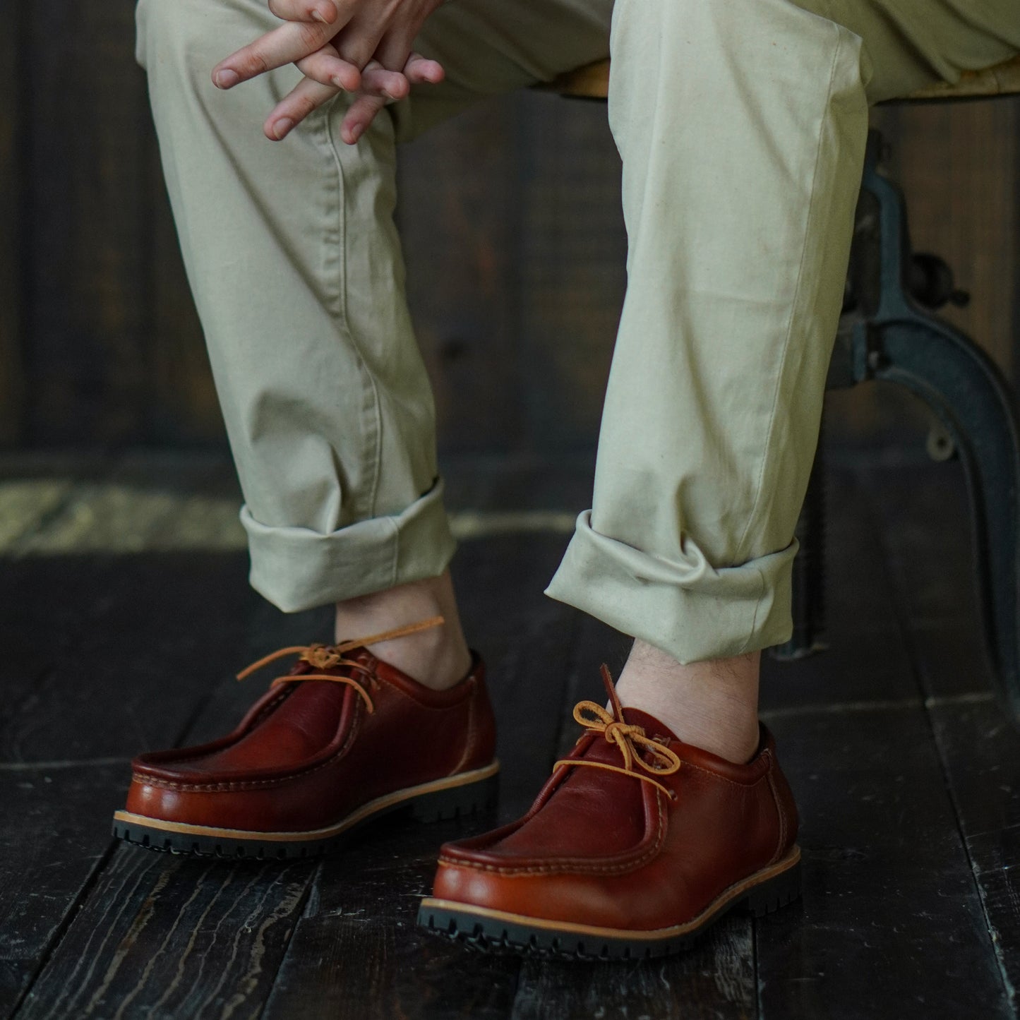 Strider Moc Shoe (Saddle Tan) Goodyear Welted