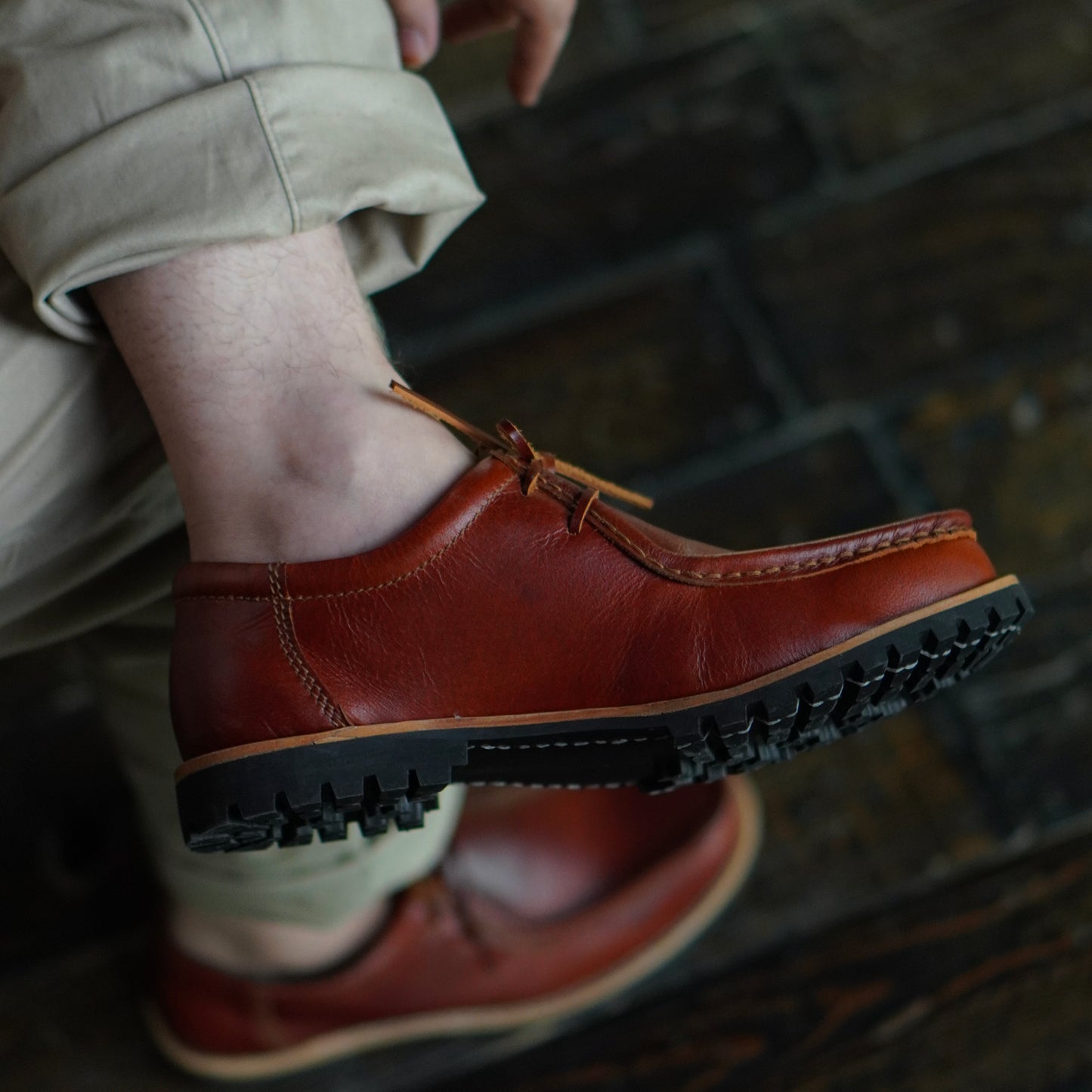 Strider Moc Shoe (Saddle Tan) Goodyear Welted