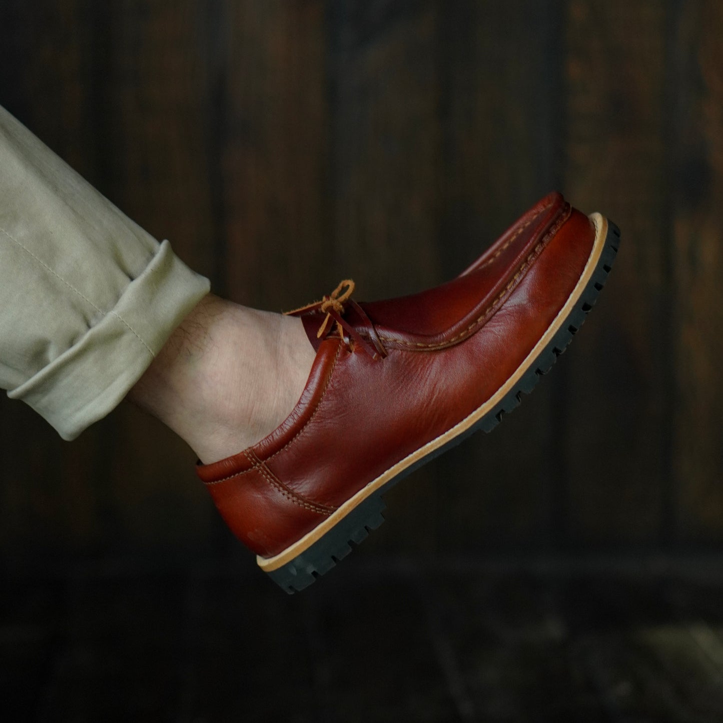 Strider Moc Shoe (Saddle Tan) Goodyear Welted