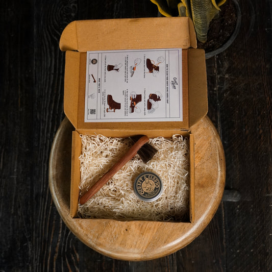 Cleaning Kit (Saddle Soap + Applicator Brush)
