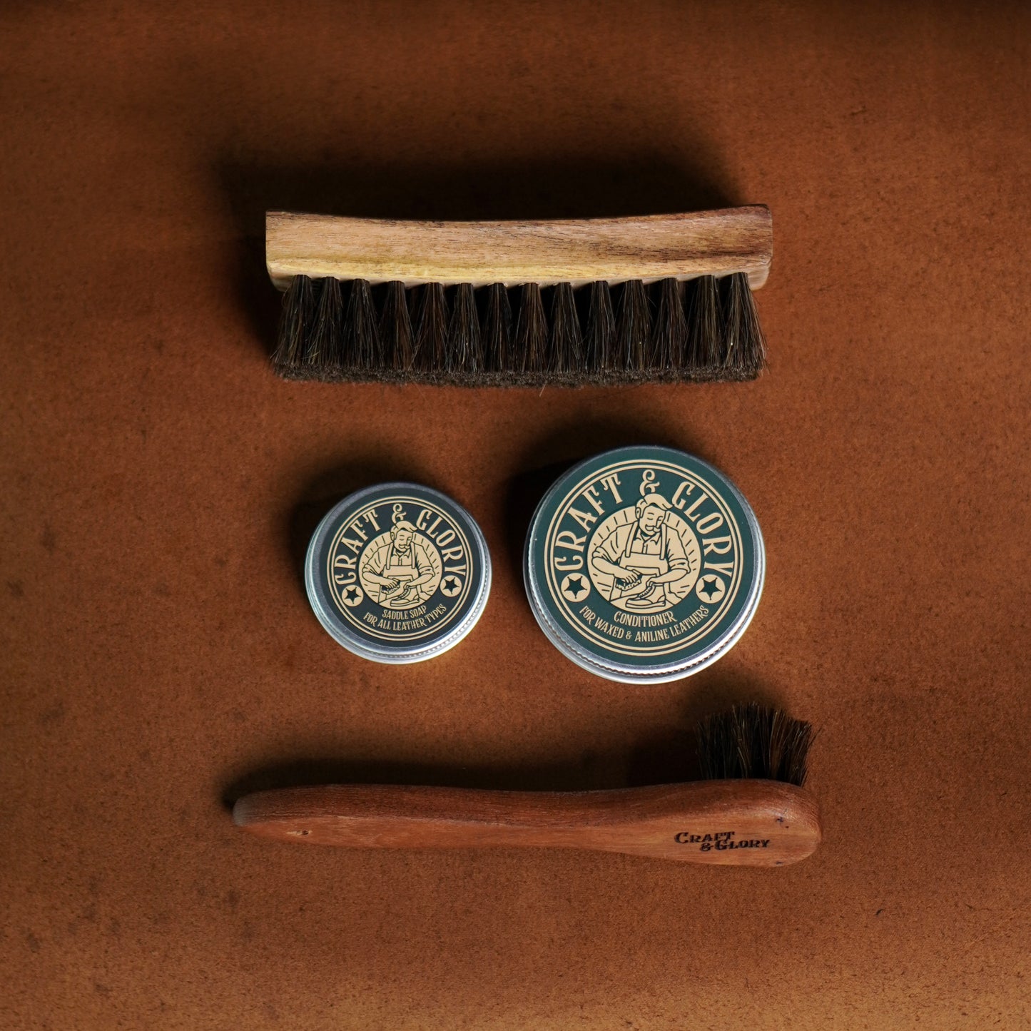 Complete Care Kit (Conditioner + Soap + Brushes) (30 Days Pre-Order)