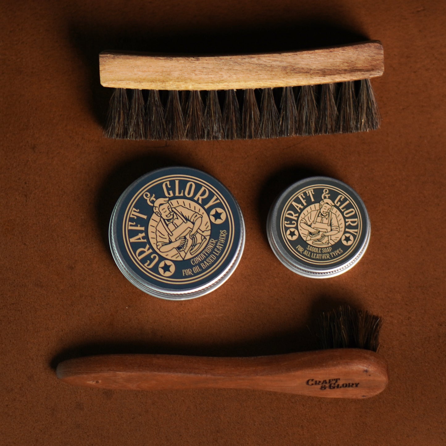 Complete Care Kit (Conditioner + Soap + Brushes) (30 Days Pre-Order)