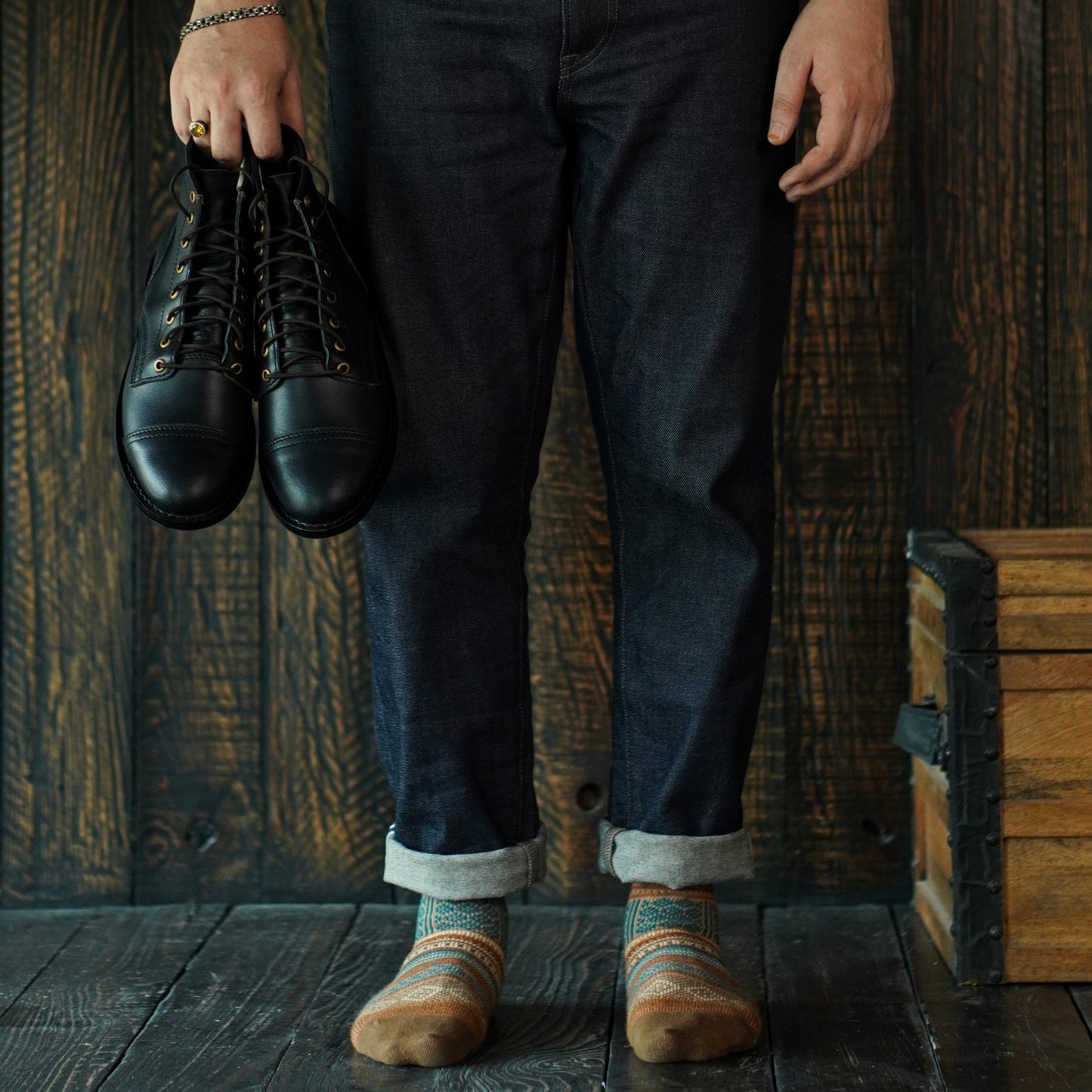Aspen Boots 6" (Raven Black) Goodyear Welted