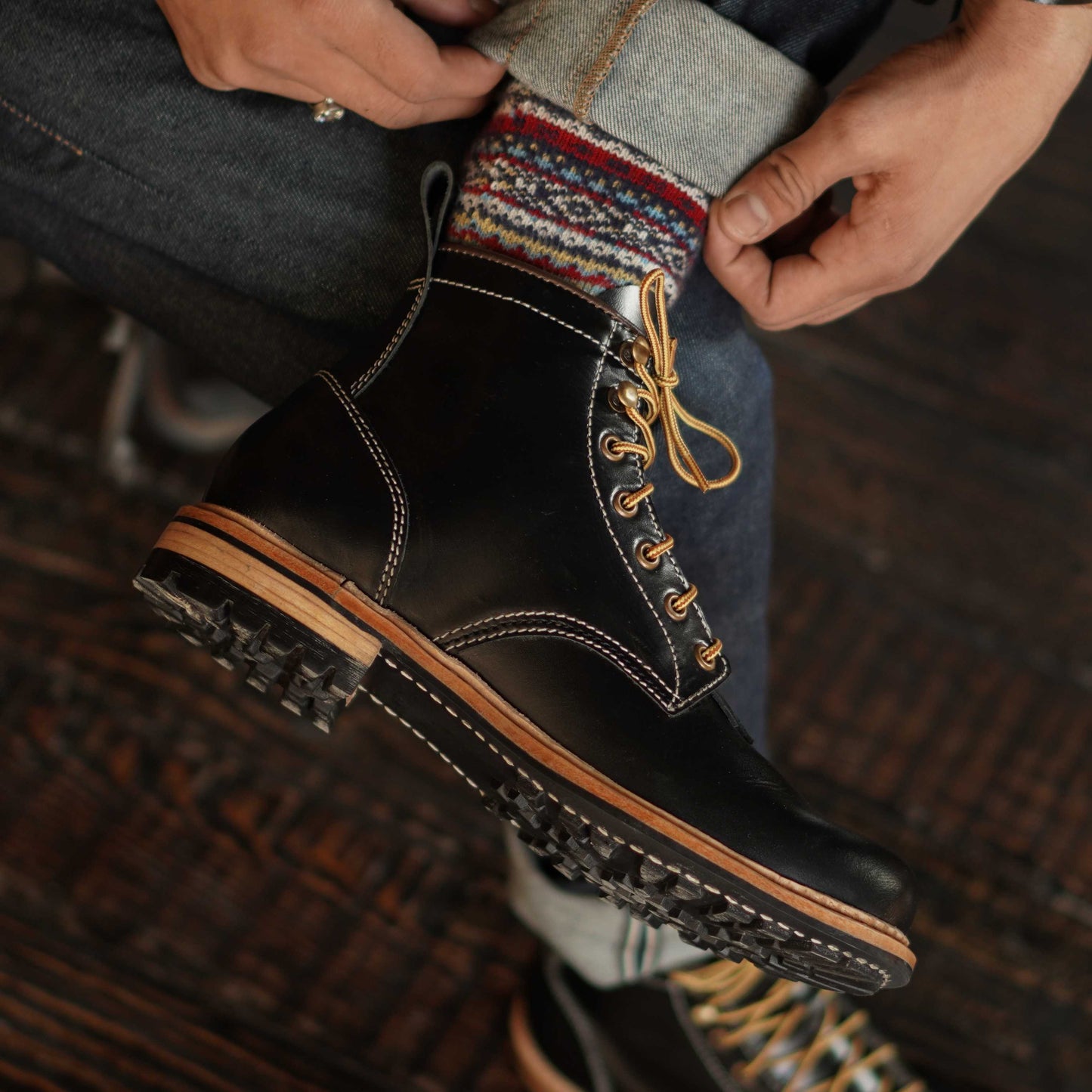 Task Boots 6" (Raven Black) Goodyear Welted