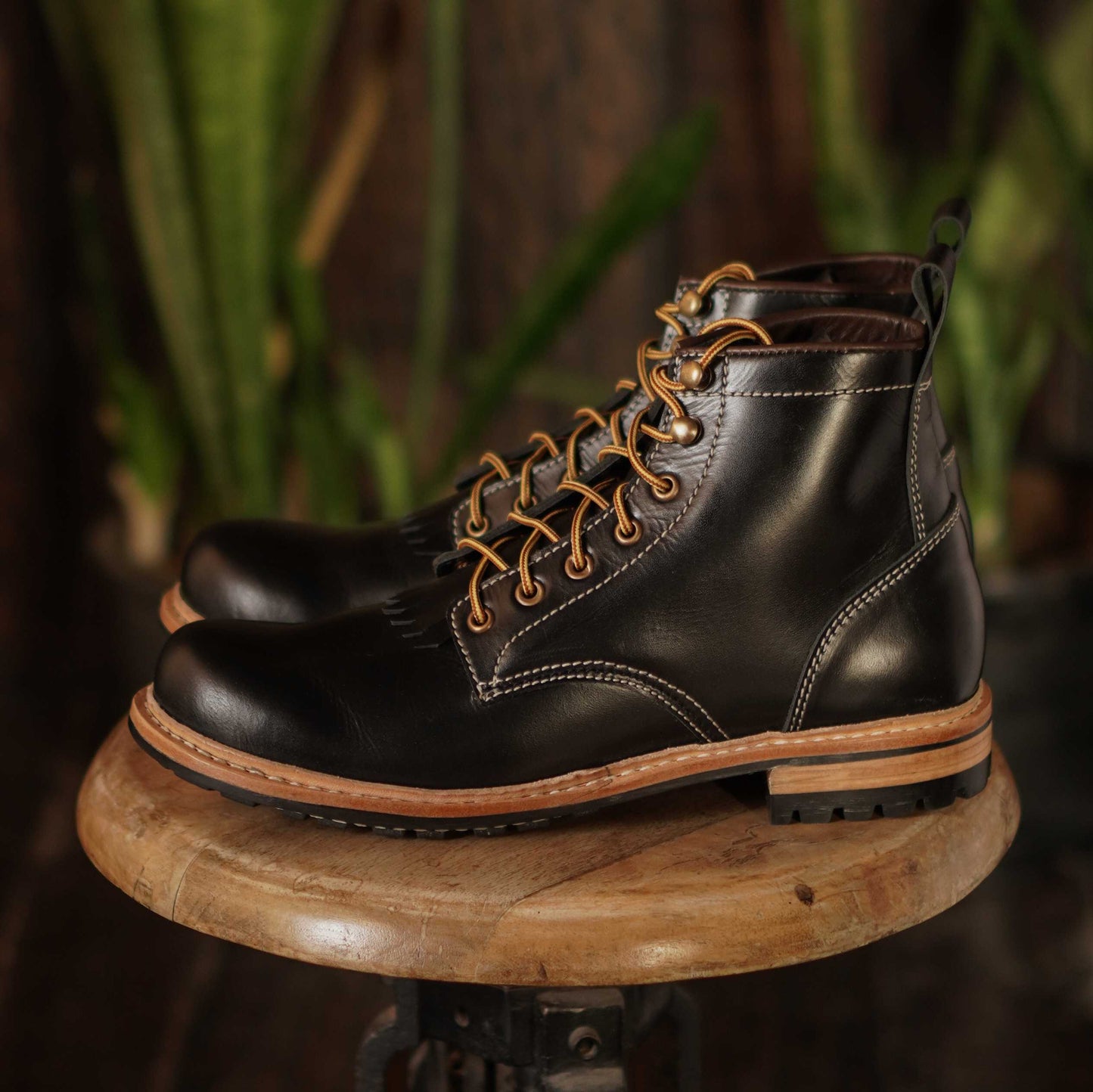 Task Boots 6" (Raven Black) Goodyear Welted