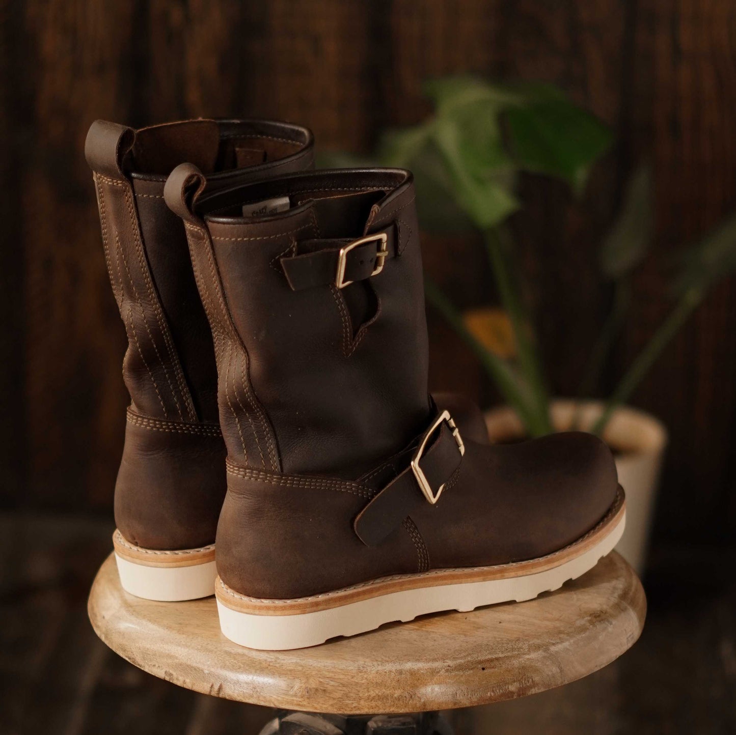 Engineer Scout Boots (Vintage Brown) Goodyear Welted