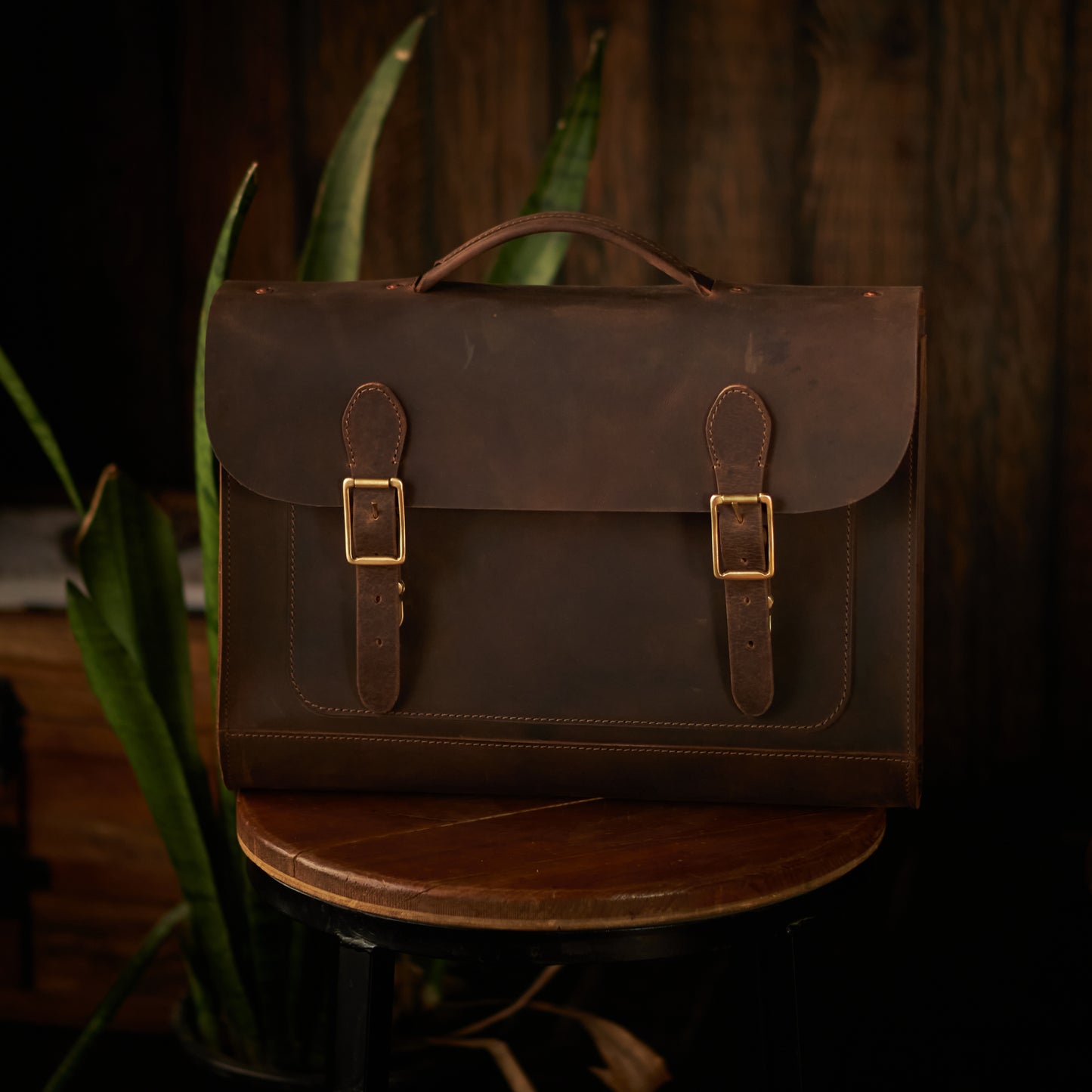 Hudson Satchel (Vintage Brown)