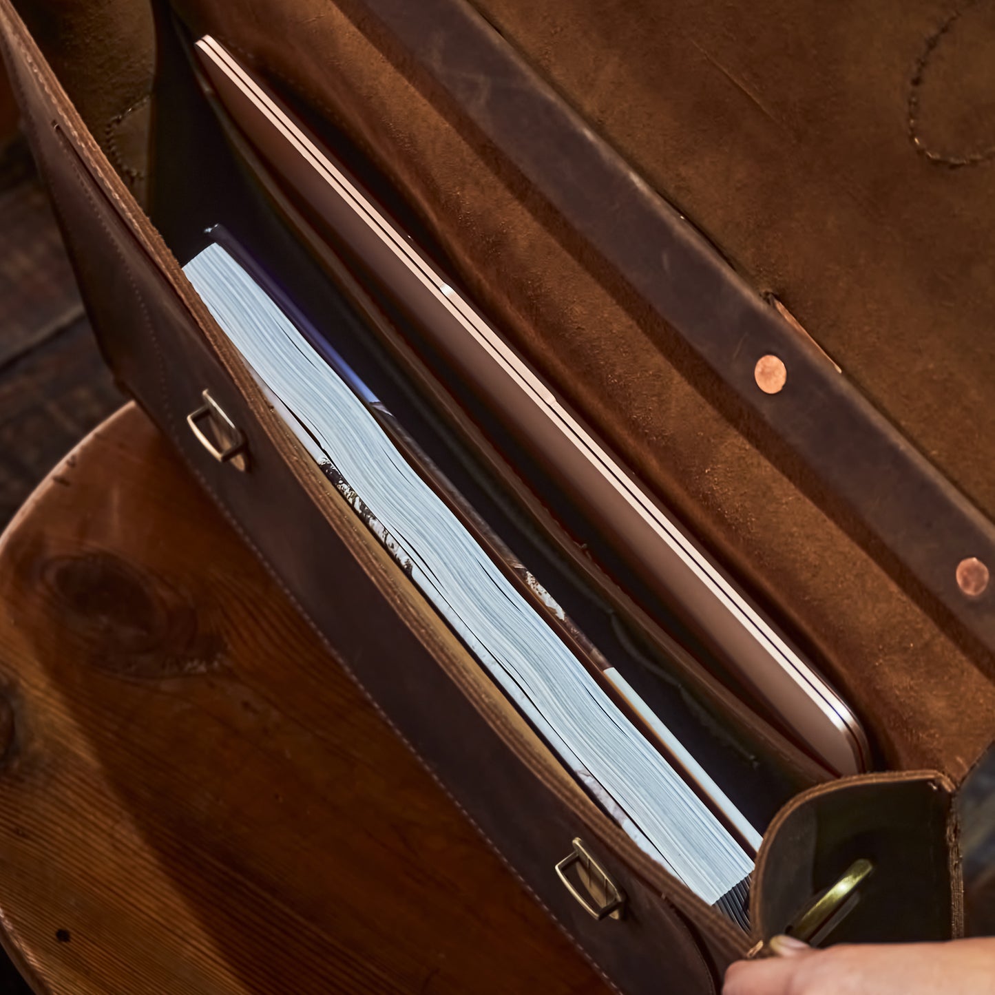 Hudson Satchel (Vintage Brown)