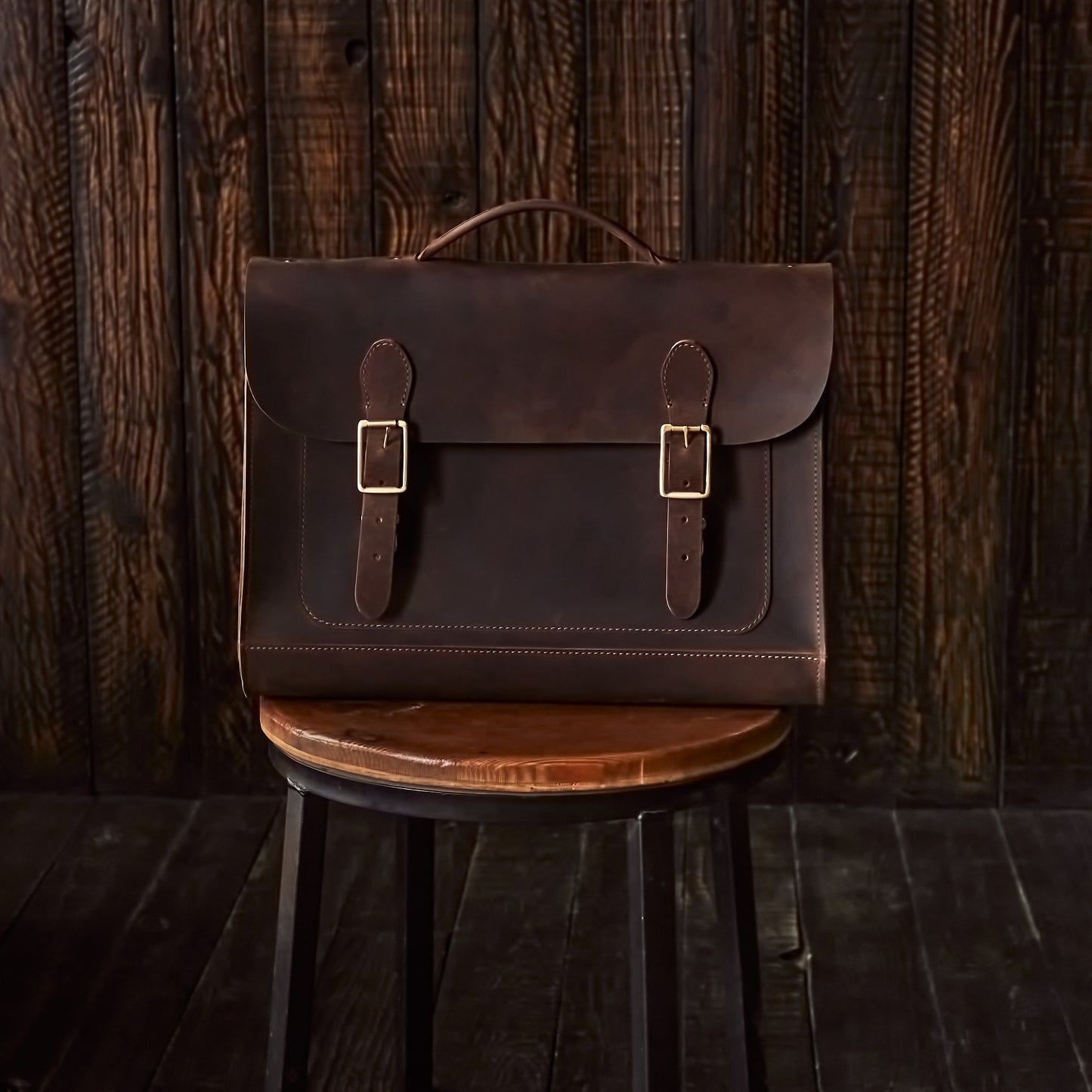 Hudson Satchel (Vintage Brown)