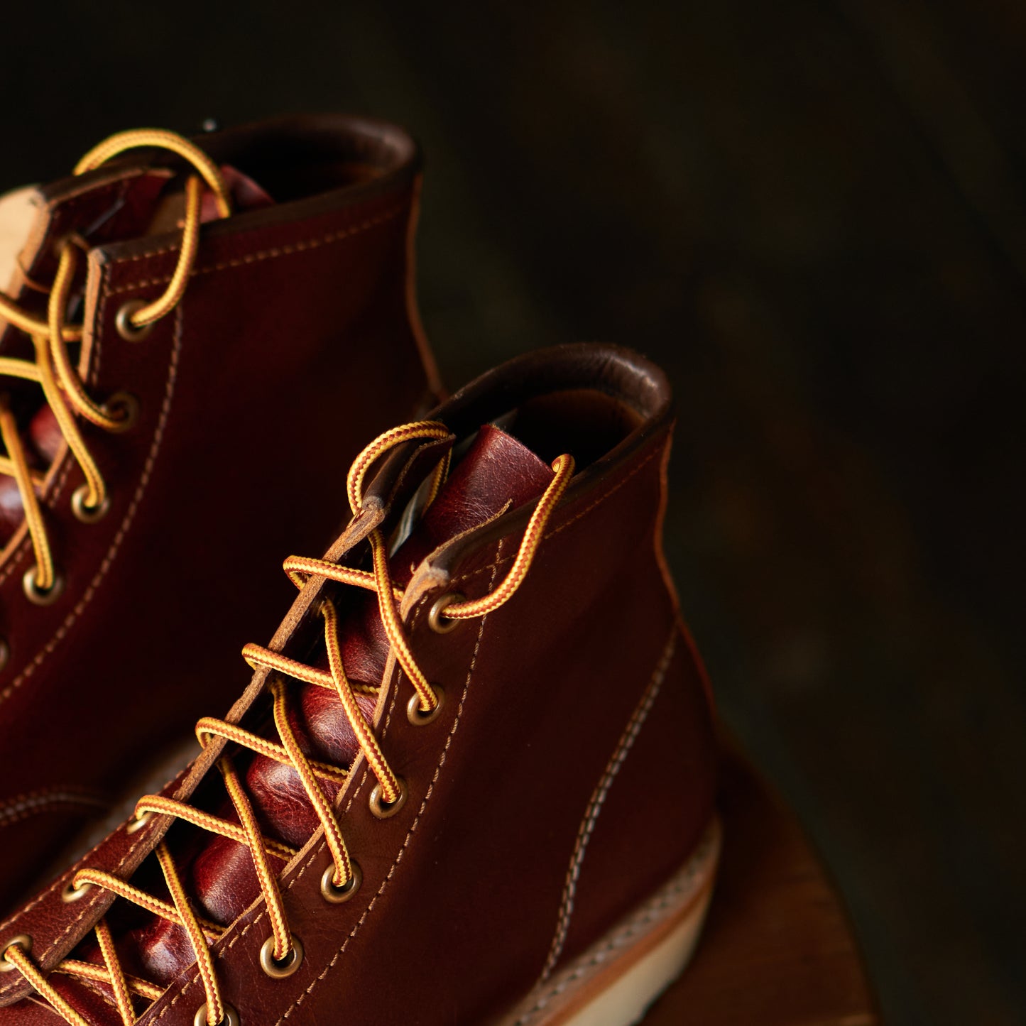 Moc-Toe Leather Boots 6" (Saddle Tan) Goodyear Welted