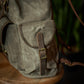 Vintage Bergan Canvas Backpack (Faded Olive)