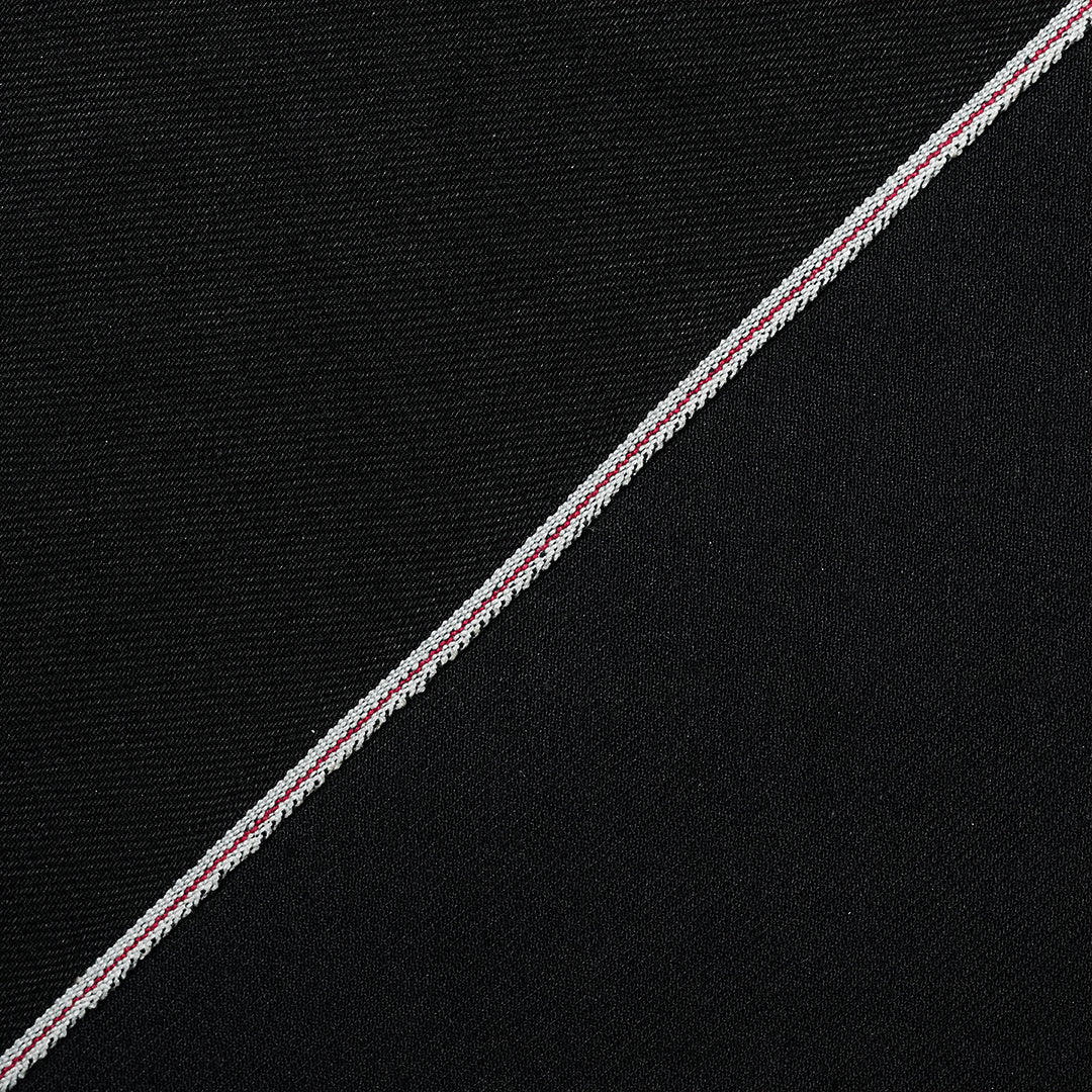 Double Knee Carpenter Double Black 14 Oz Selvedge Denim For Men (True Straight)