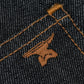 Five Pocket Ghost Black 13 Oz Selvedge Denim For Men (Slim Straight)