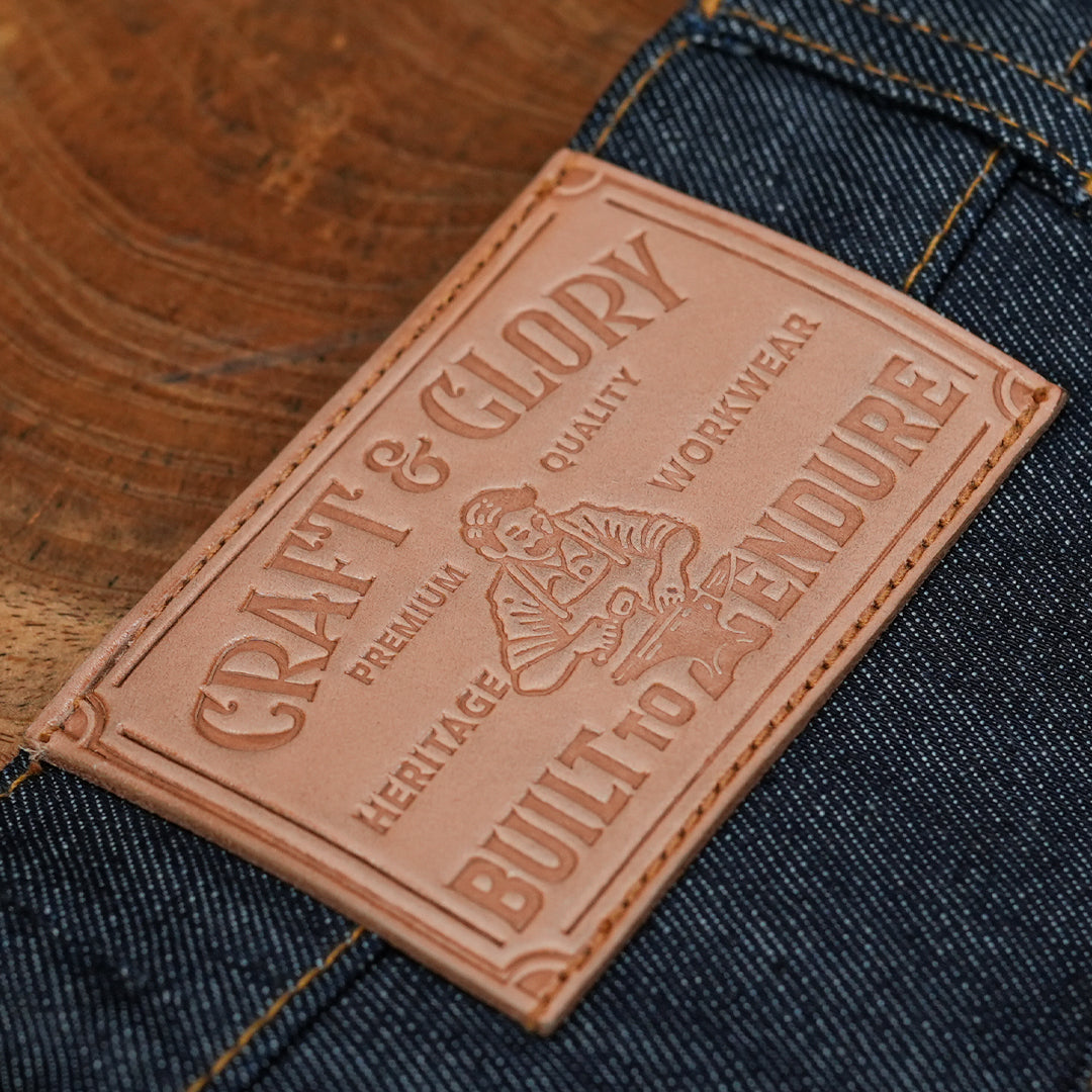 Five Pocket Blue Blood 13 Oz Selvedge Denim For Men (Slim Straight)