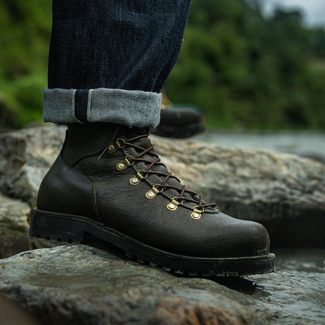 all leather backpacking boots 8" Composite Toe Hiker Work Boot | EH Rated | Hoffman 10 1/2- D width only / EE (Sizes 8 Great boot for casual evening with the boys or your adventure filled journey Zamberlan New Trail Lite Gore-tex